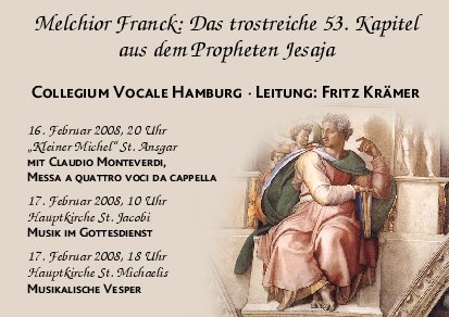 Plakatmotiv zu Franck, Das trostreiche 53. Kapitel ...